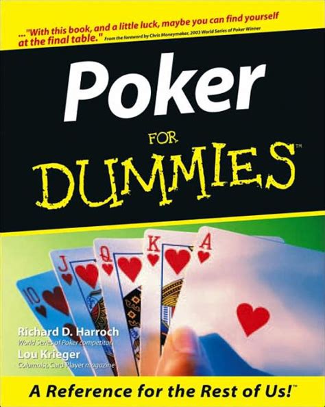 how to play poker for dummies pdf